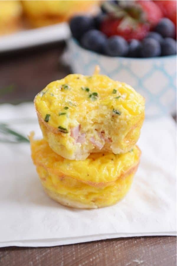 MINI HAM AND CHEESE QUICHES