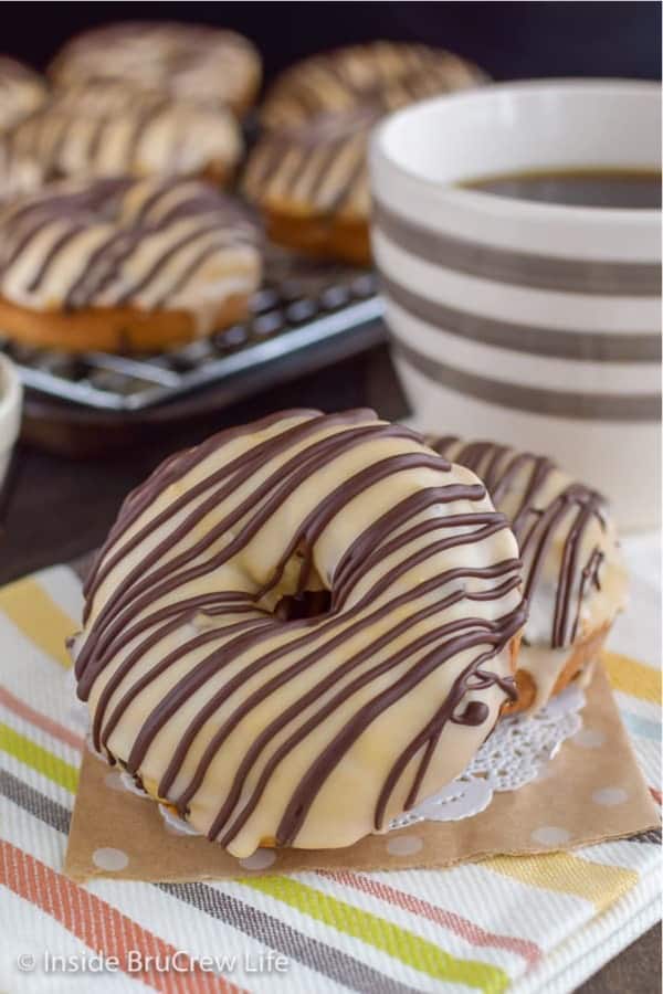 MOCHA CHOCOLATE CHIP DONUTS