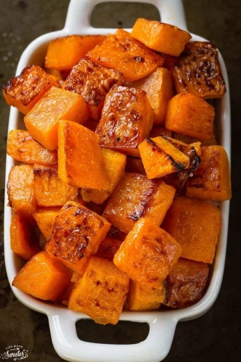 Maple Cinnamon Roasted Butternut Squash