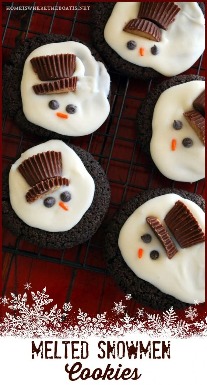 Melted Snowmen Cookies