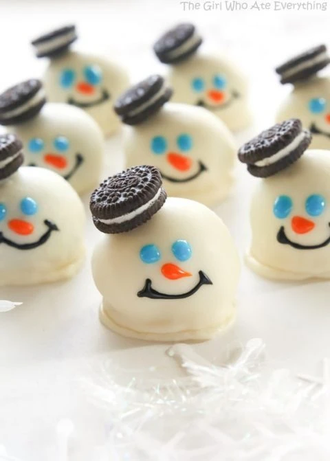 Melted Snowmen Oreo Balls