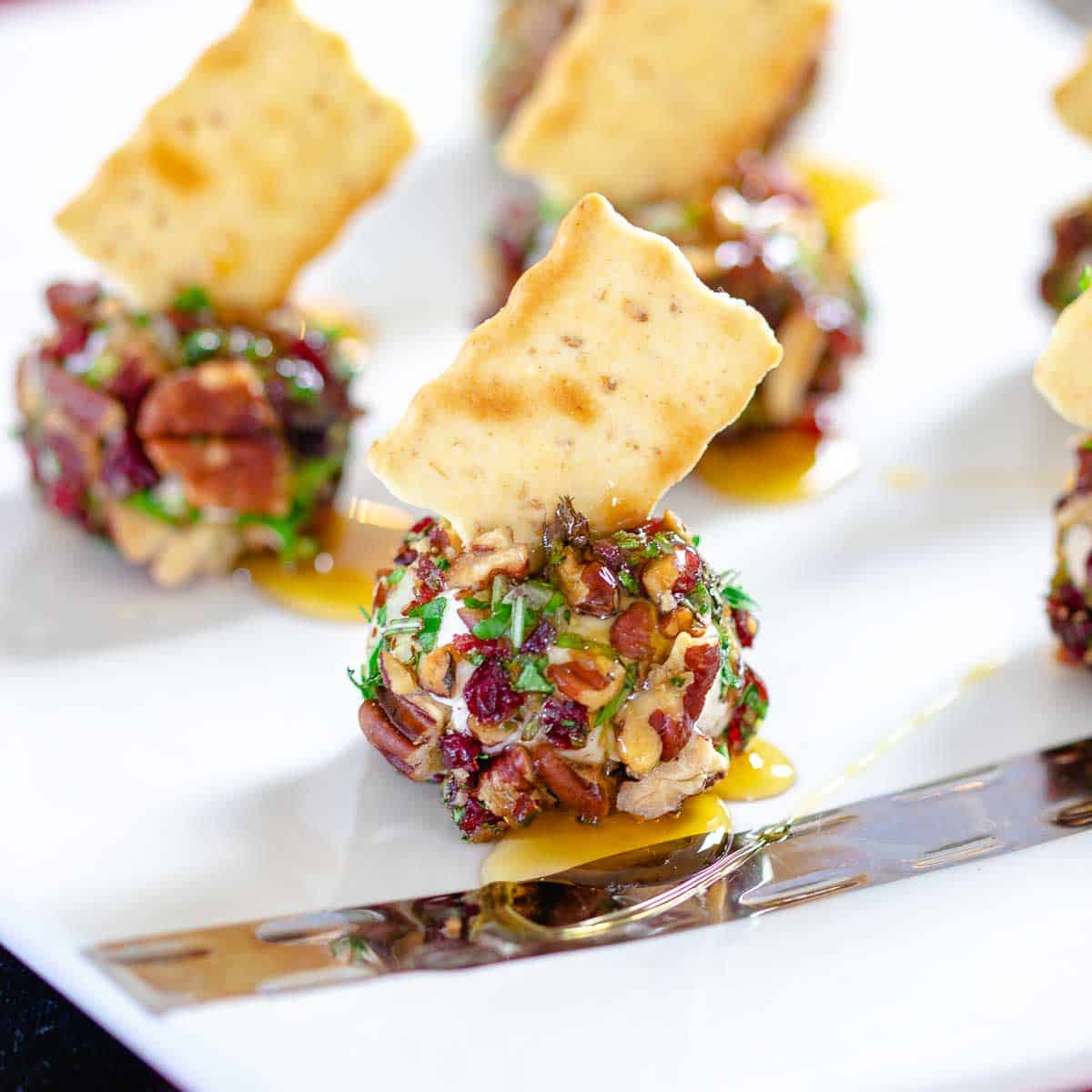 Mini Cranberry Pecan Cheese Balls