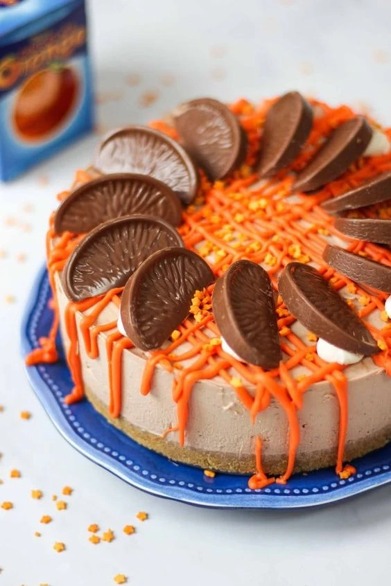 No Bake Chocolate Orange Cake