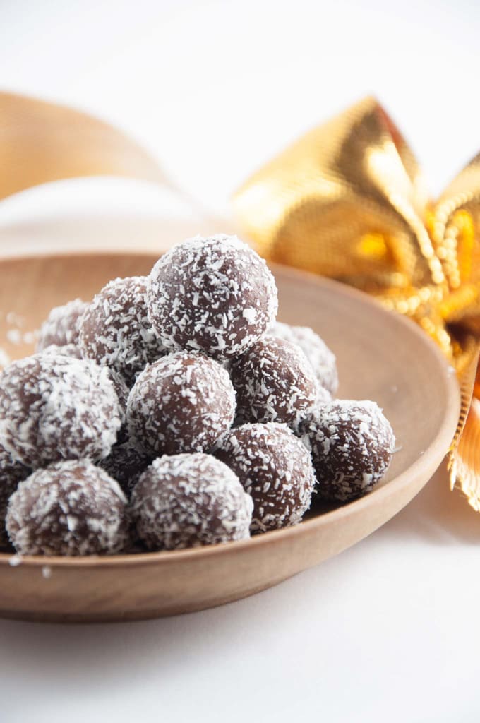 No-Bake Marzipan Rum Balls