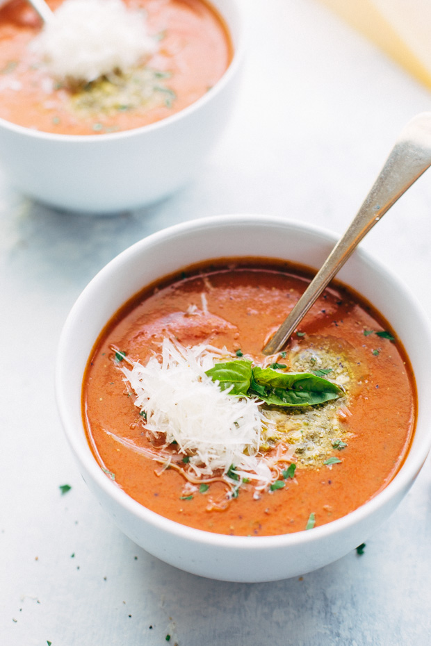 Parmesan Basil Tomato Soup