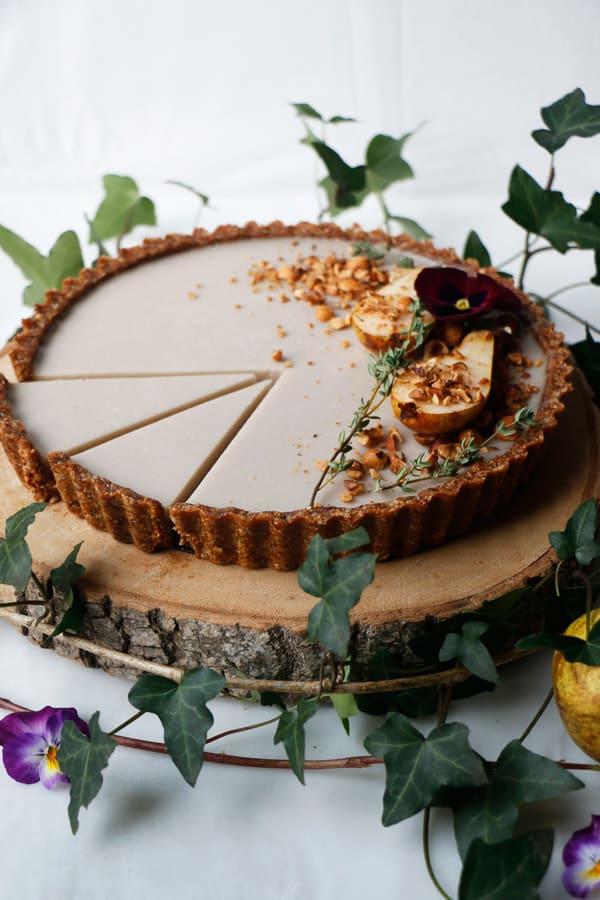 Pear and Hazelnut Tart