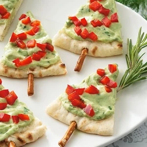 Pita Bread Christmas Trees