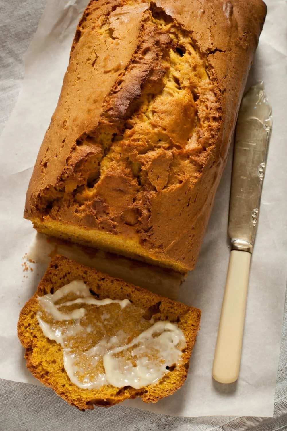 Pumpkin Bread With Maple Salted Butter And Brown Sugar