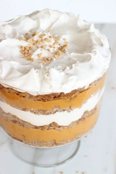 Pumpkin Butterscotch Spice Cake Trifle