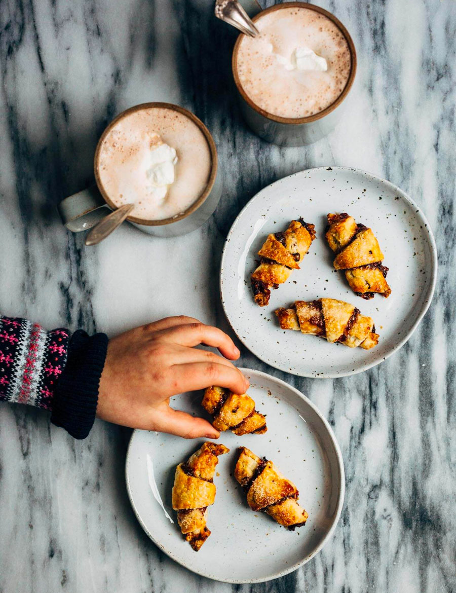 Raspberry-Chocolate Rugelach