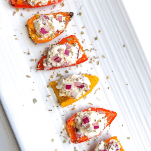Roasted Baby Peppers Stuffed With Feta
