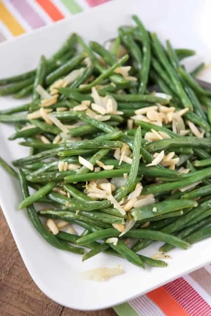 Roasted Green Beans with Almonds