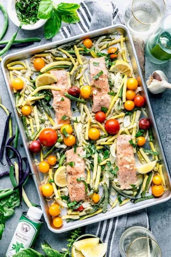 Roasted Salmon Sheet Pan Dinner