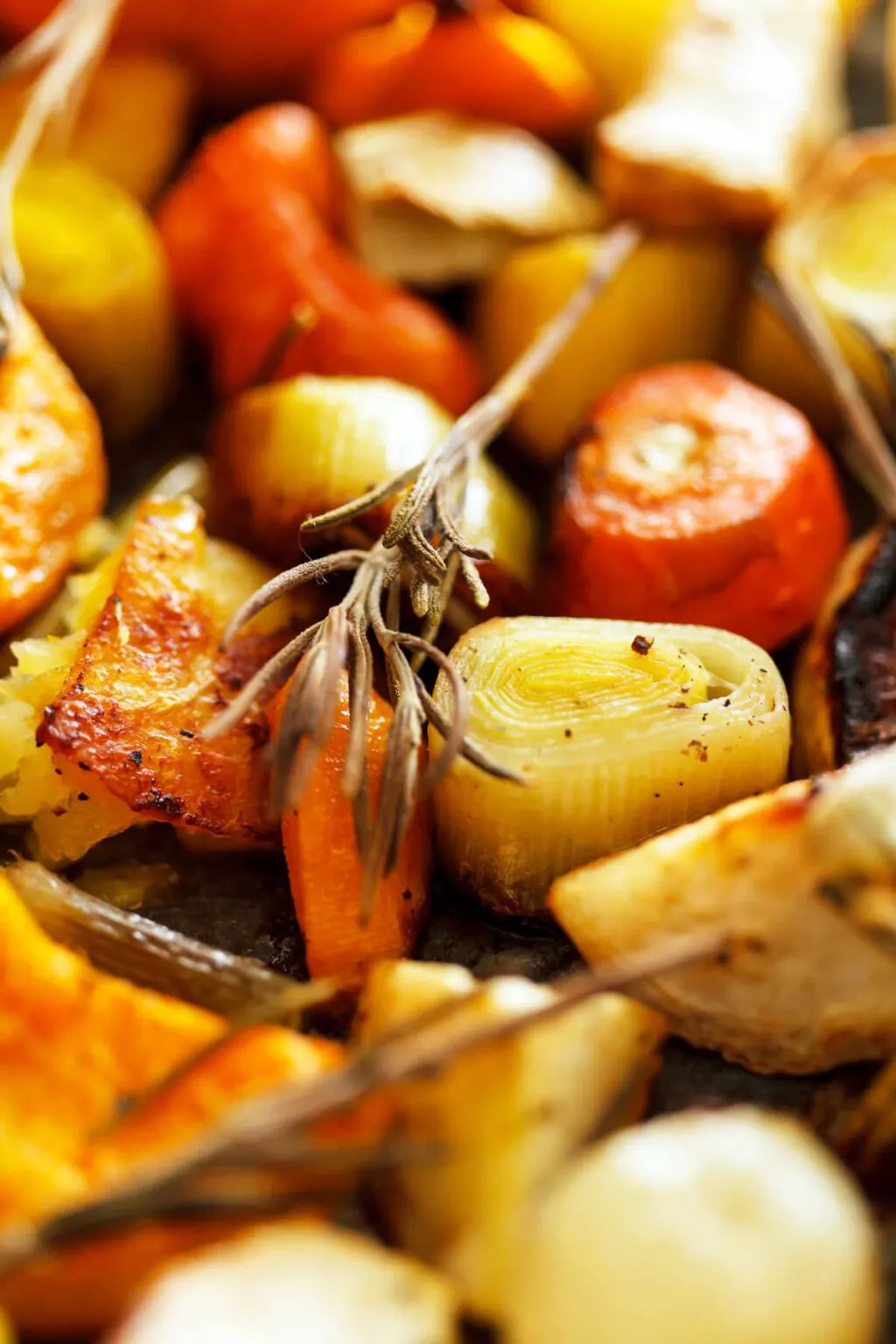 Roasted Vegetables with Smashed Garlic