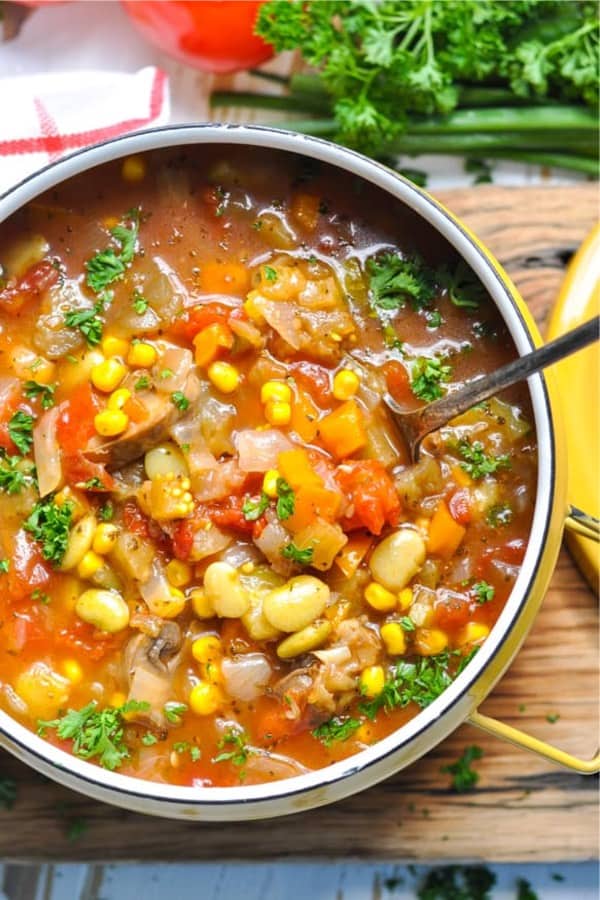 26 Healthy Summer CrockPot Recipes & Ideas To Make 4 SUMMER VEGETABLE SOUP