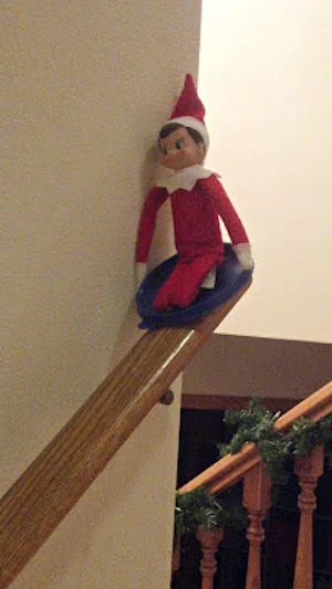 Sledding Elf from Crazy Lou Creations

