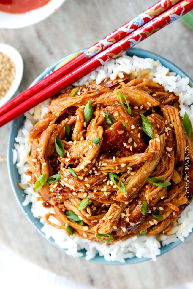 Slow Cooker Asian Sweet Chili Sesame Chicken