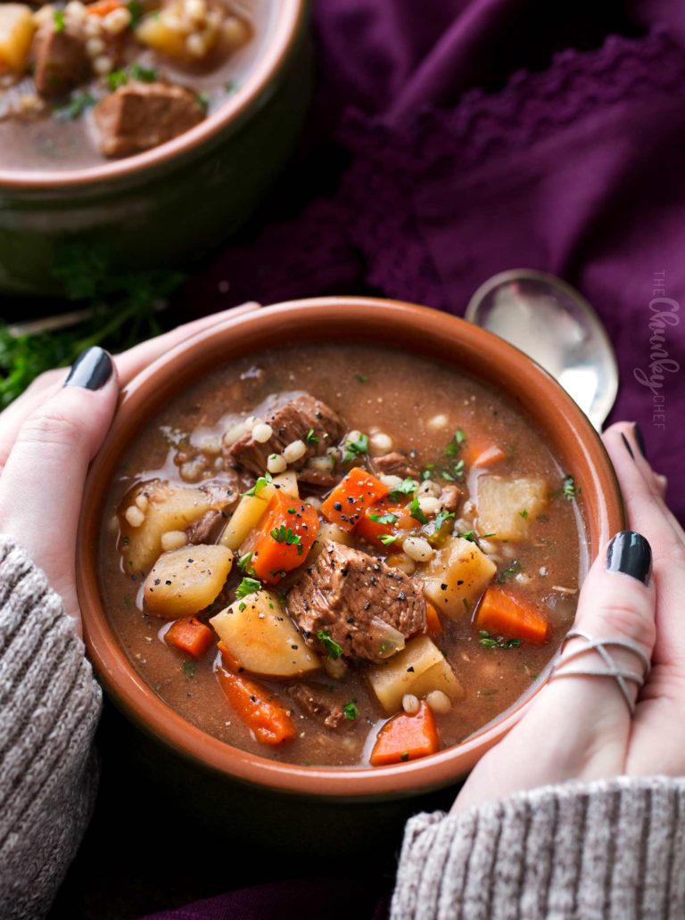 Slow Cooker Beef Barley Soup