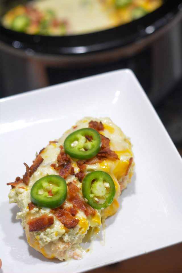 Slow Cooker Jalapeno Popper Chicken
