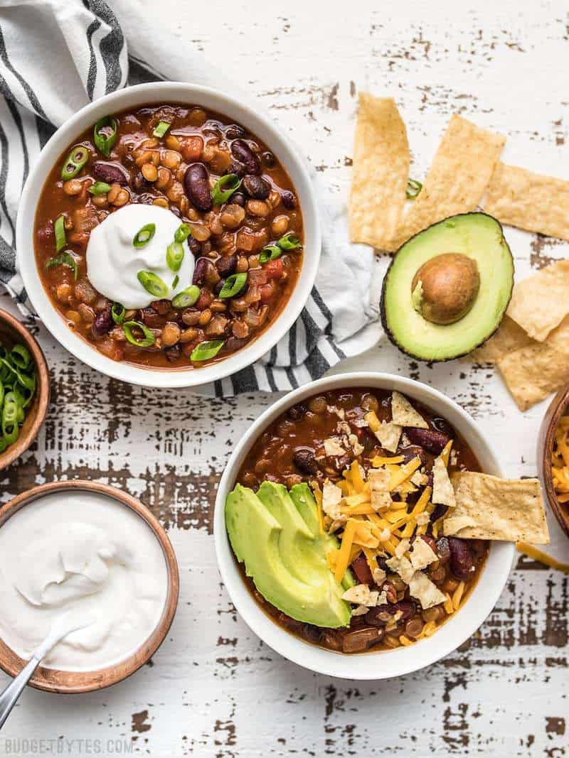 Slow Cooker Vegetarian Lentil Chilli
