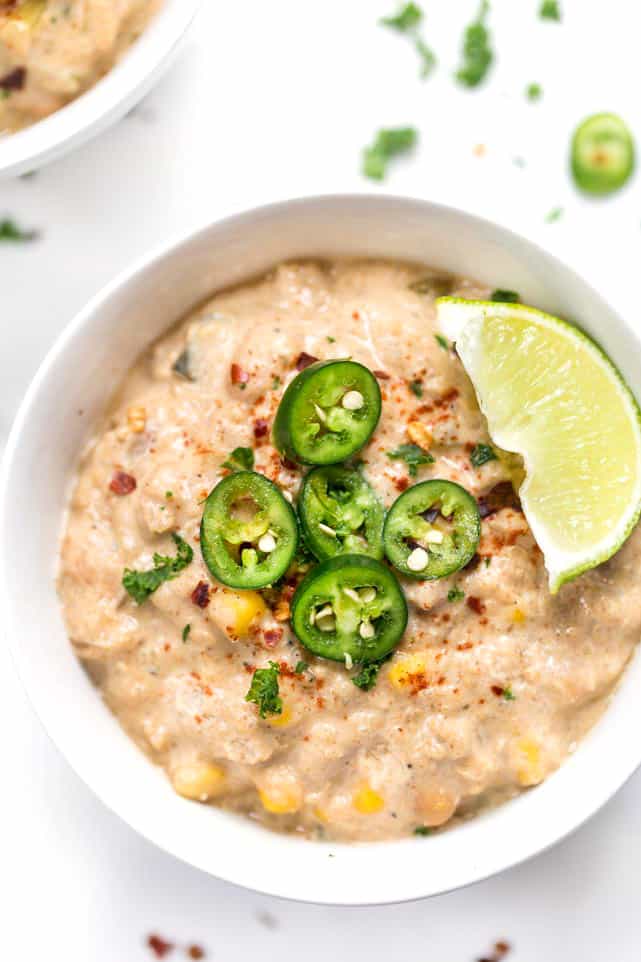 Slow Cooker White Quinoa Chili
