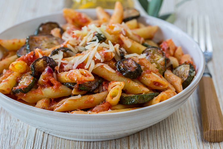 Slow Cooker Zucchini Ziti