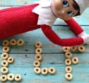 Spelling with Cheerios from Simple Parent

