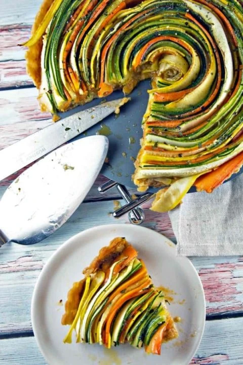 Spiral Vegetable Tart