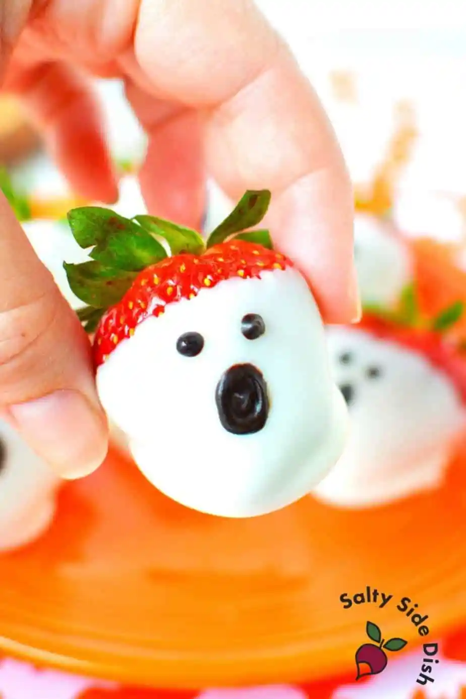 Strawberry Halloween Ghosts