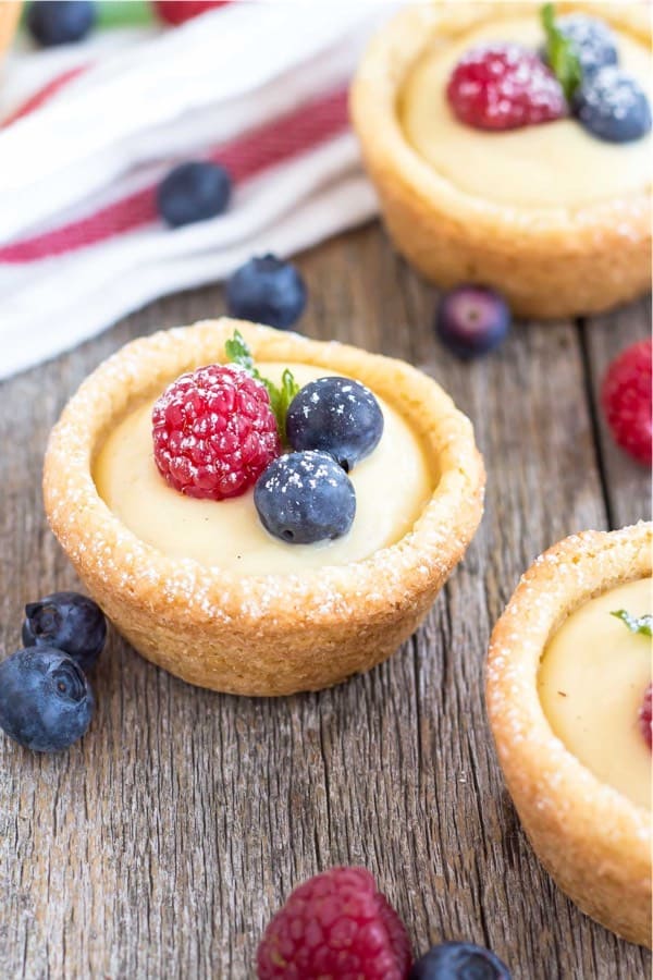 VANILLA CUSTARD COOKIE CUP RECIPE
