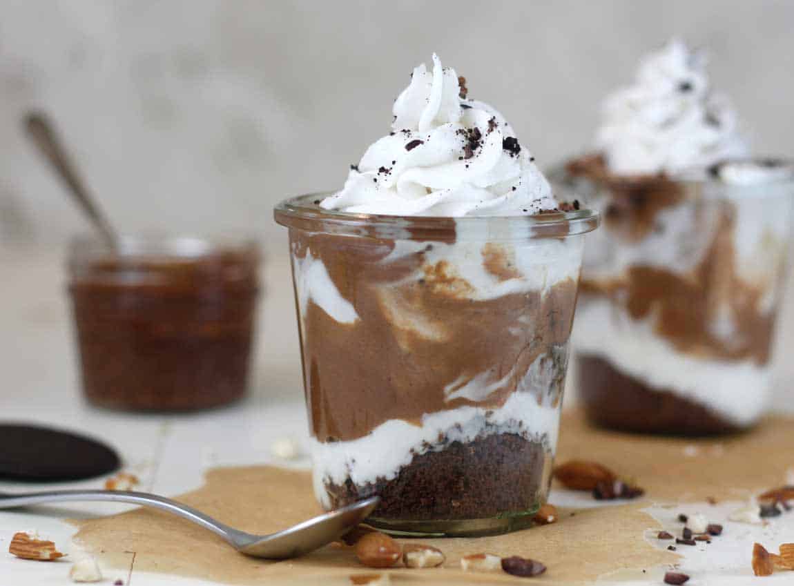 Vegan Baileys Chocolate Cookies And Cream Parfaits