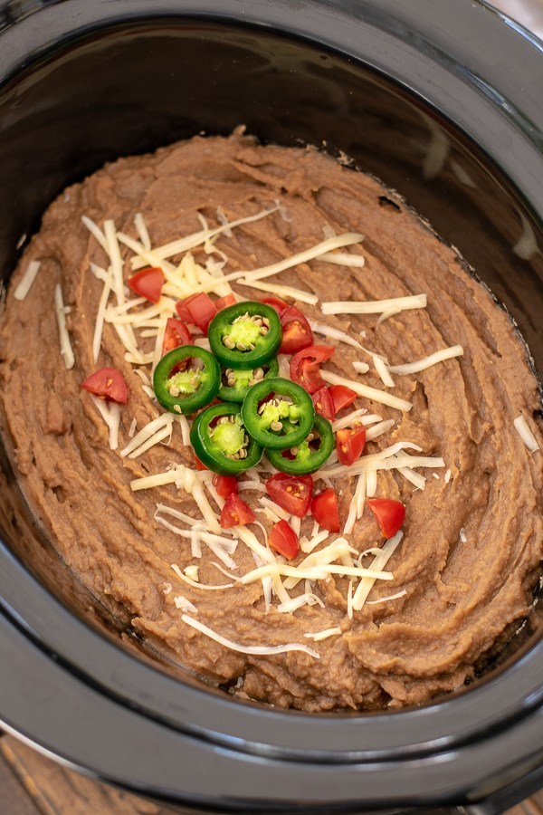 Vegetarian Crockpot Refried Beans
