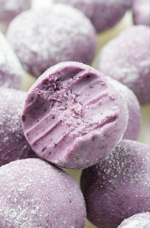 White Chocolate Blueberry Truffles