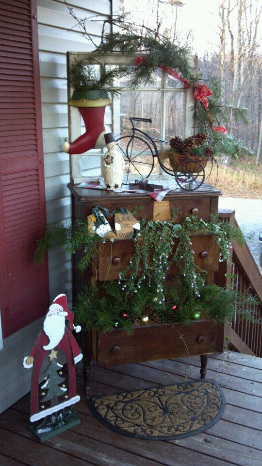 Christmas dresser