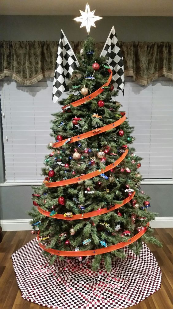 Hot Wheels Themed Christmas Tree