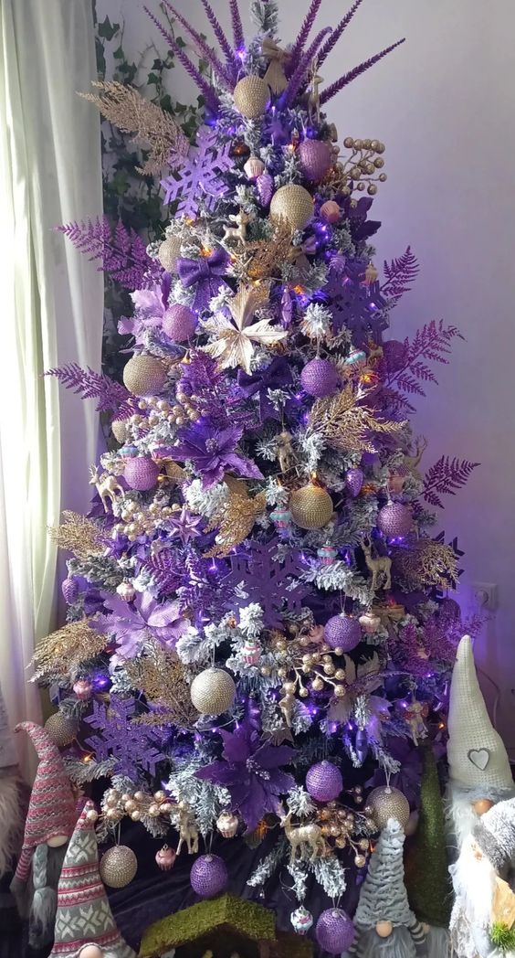 Purple christmas decoration