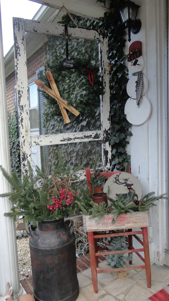 Repurposed screen door