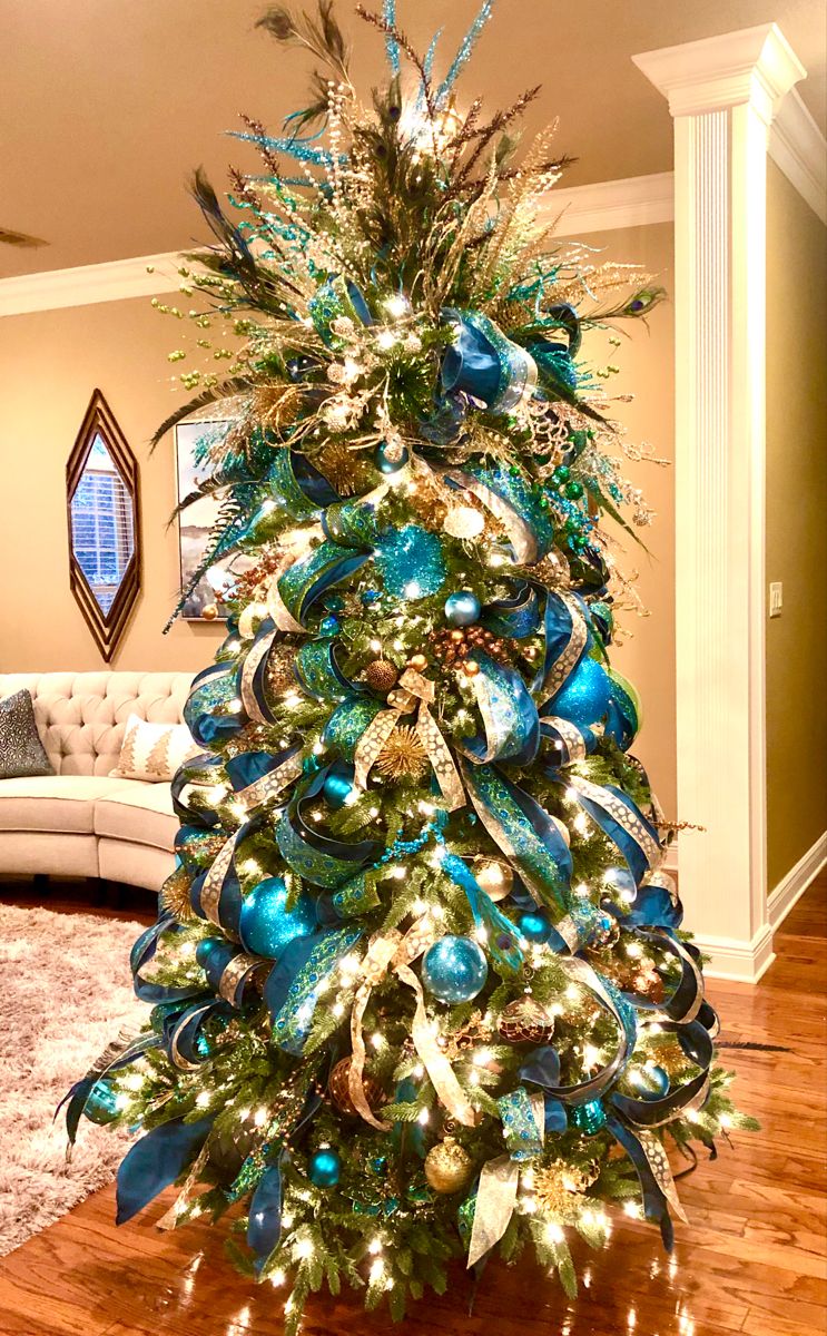 Teal Christmas Tree