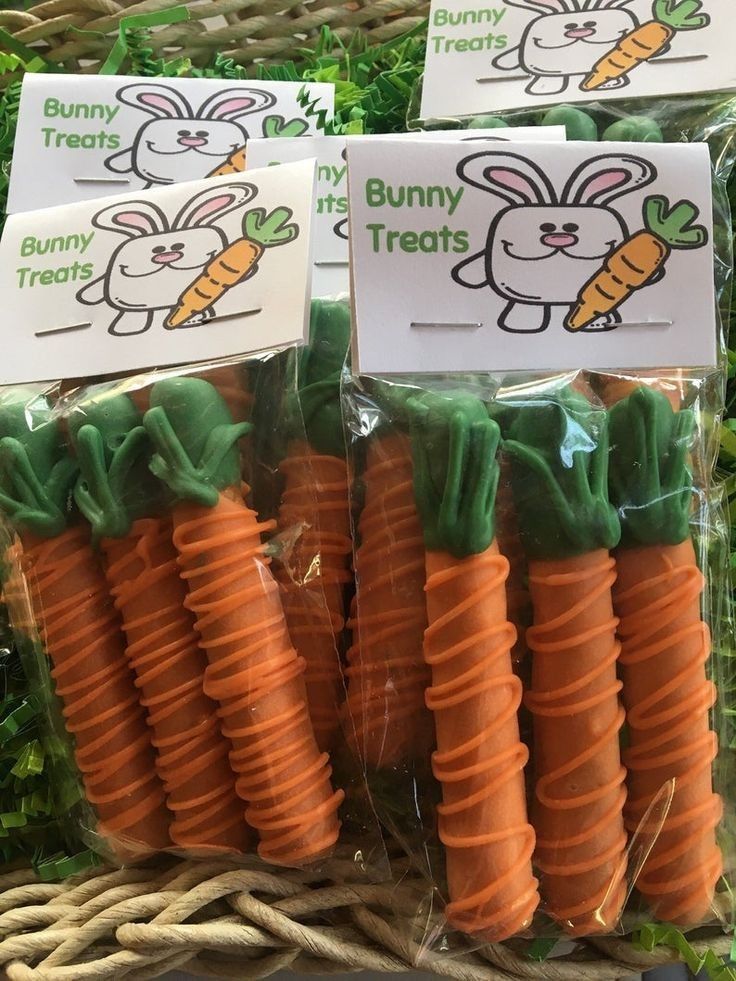 Cute Carrot Easter Treat Cones