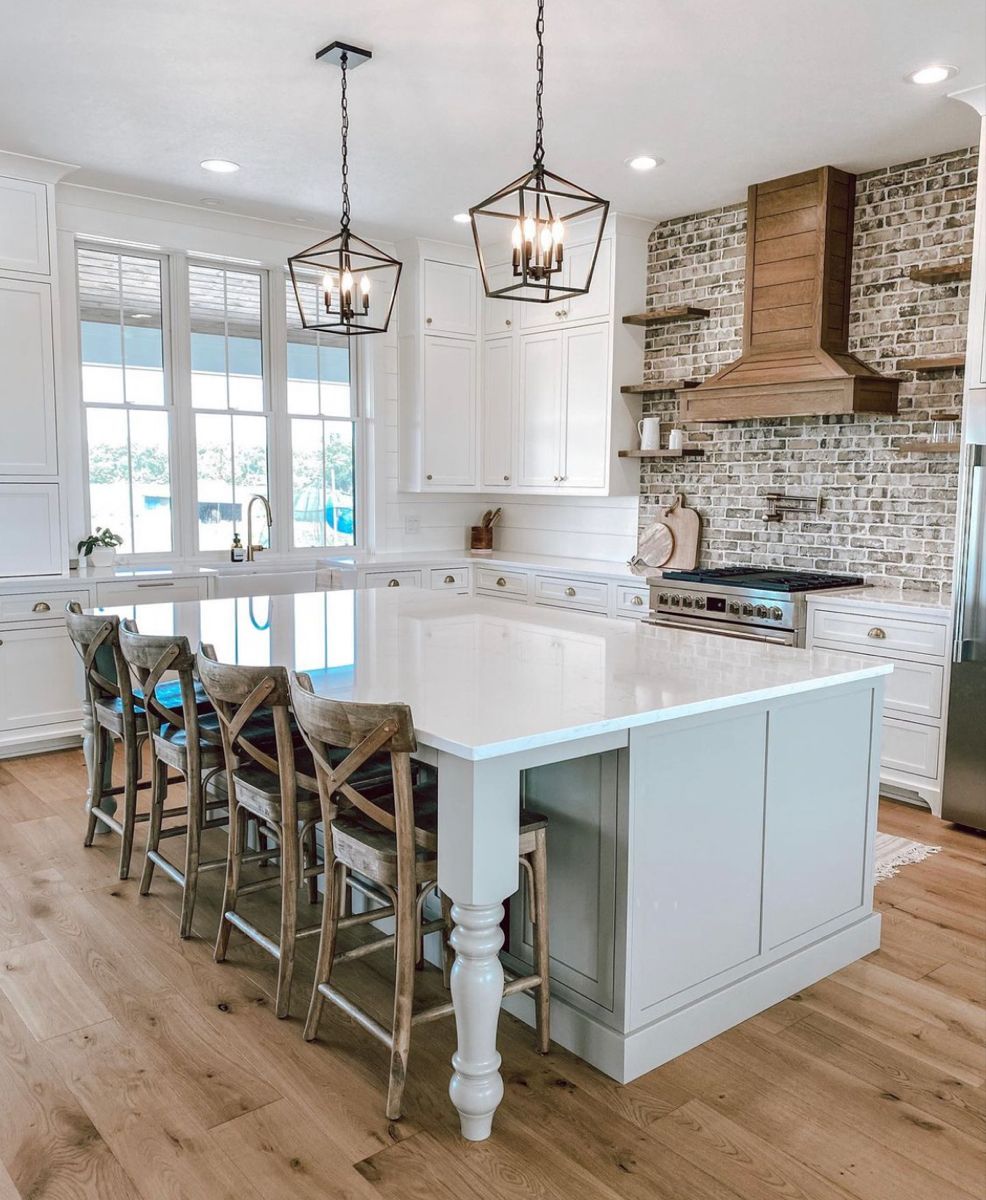 Kitchen with Lots of Natural Light and Air