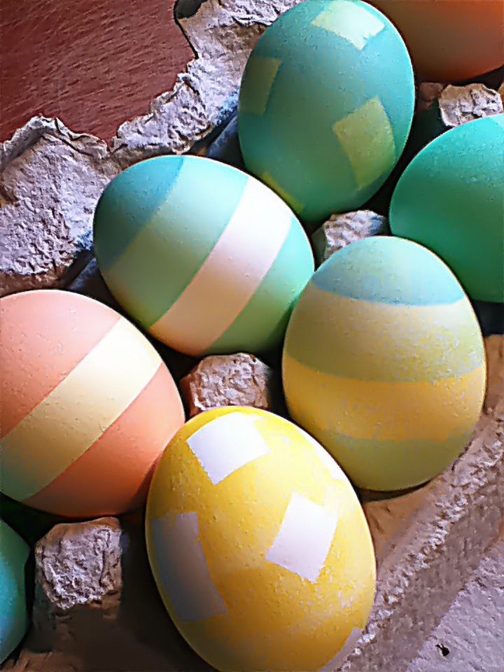 Neon Dip-Dyed Eggs