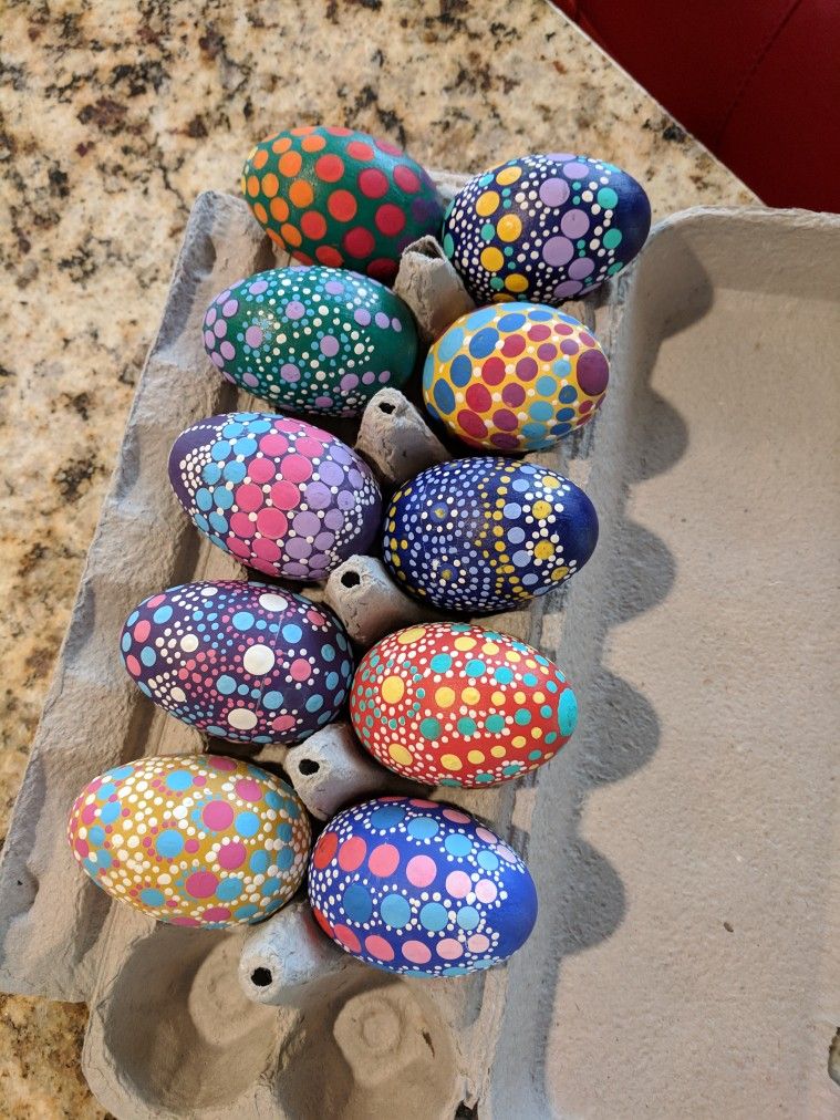 Silk Dyed Easter Eggs