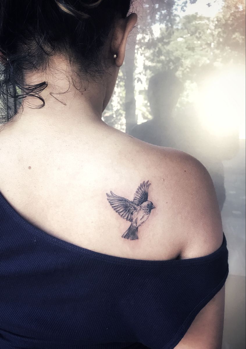 Sparrow tattoo design