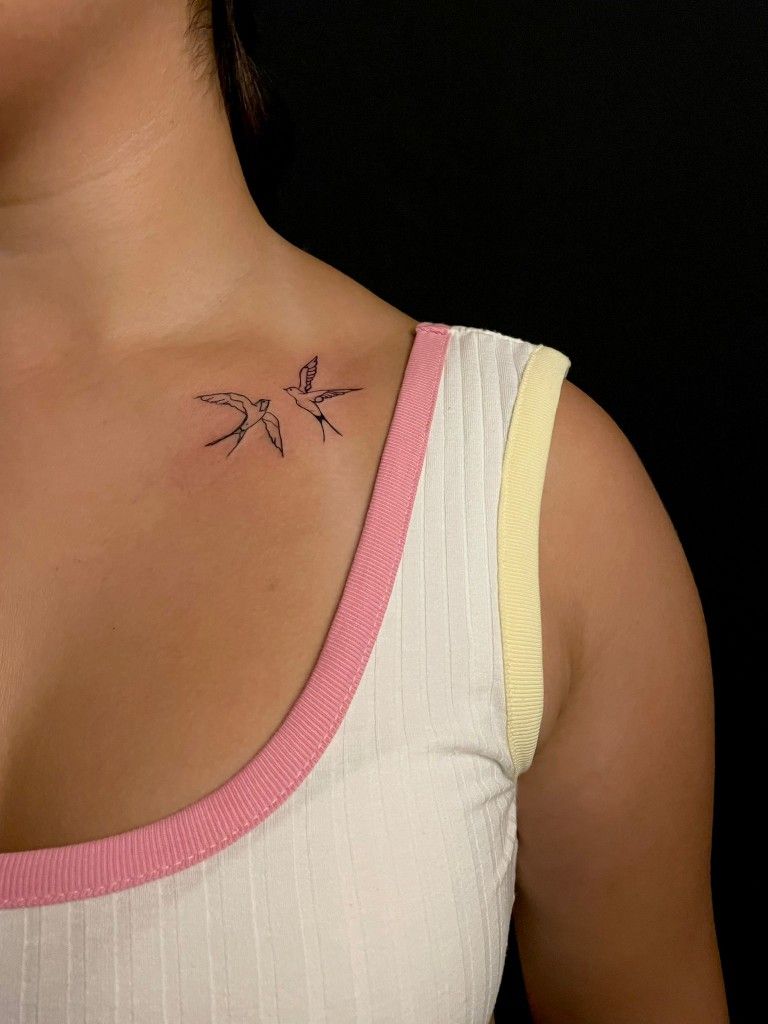 Swallow tattoo