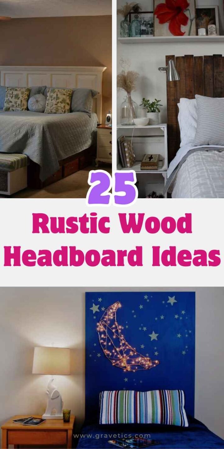 25 Smart And Minimalist Rustic Wood Headboard Ideas