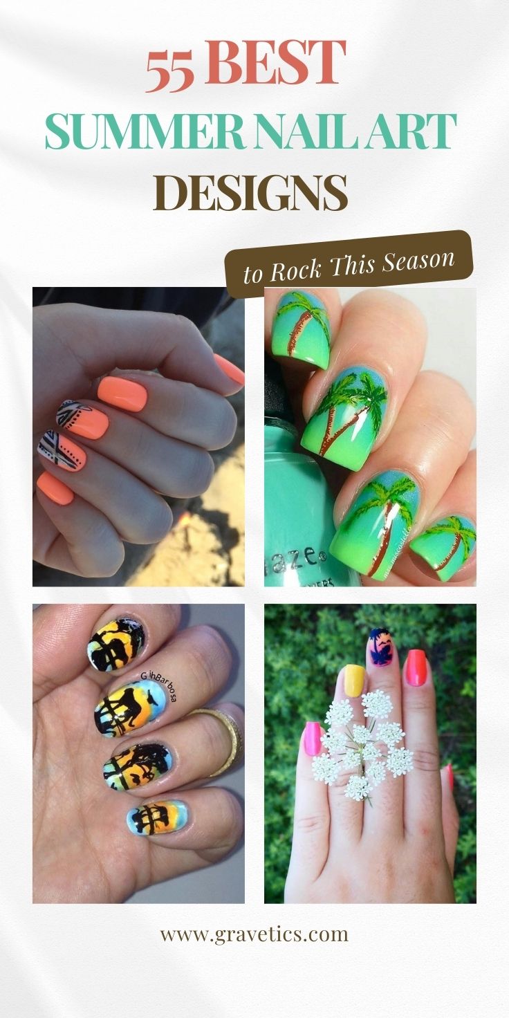 55 Best Summer Nail Art Designs - Tips and Ideas 58
