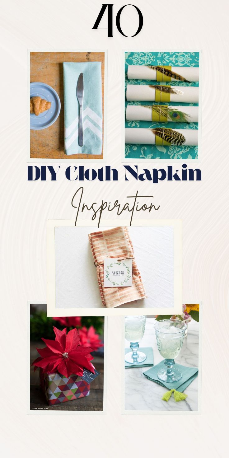 40 Awesome DIY Cloth Napkin Ideas That’ll Make Your Guests Feel Invited 43
