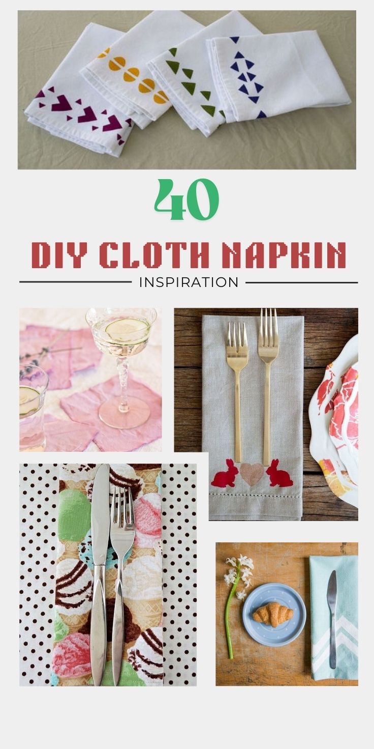 40 Awesome DIY Cloth Napkin Ideas That’ll Make Your Guests Feel Invited 42