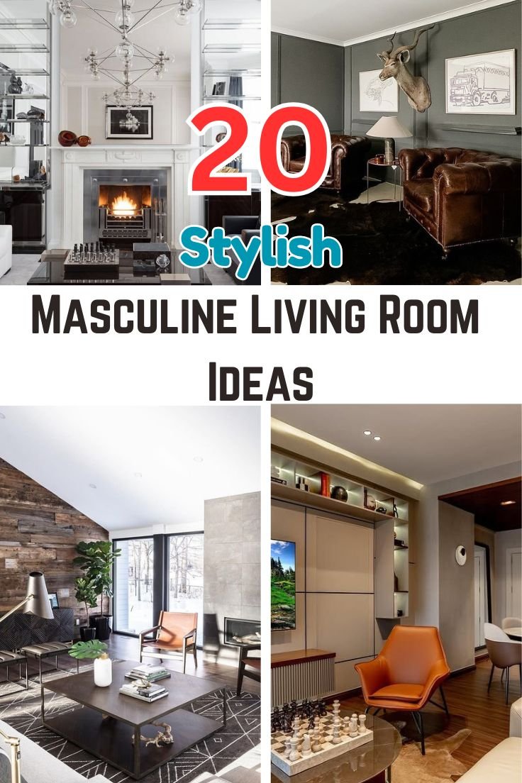 20 Masculine Living Room Ideas That Are Bold And Sophisticated