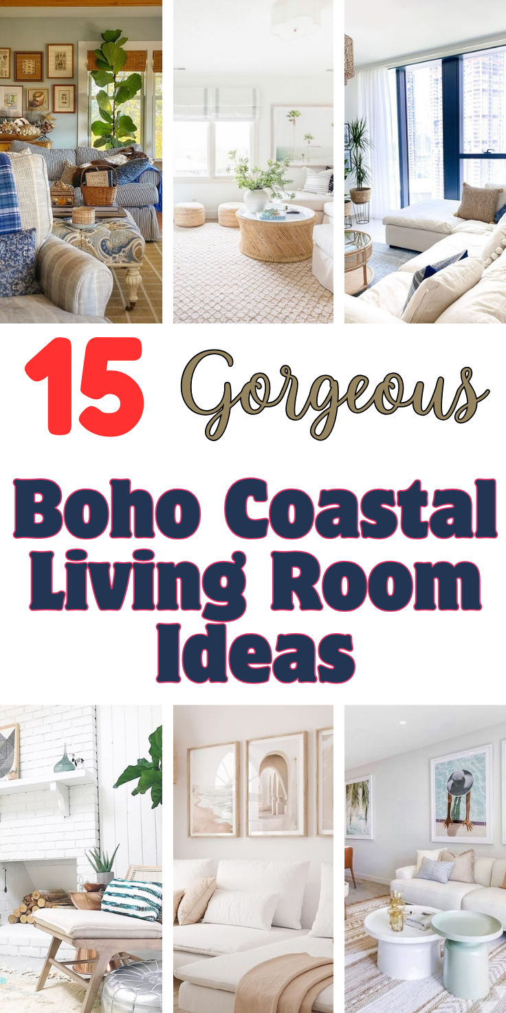 Curated visual reference: Picture Idea: 15 Boho Coastal Living Room Ideas For A Relaxed Beach